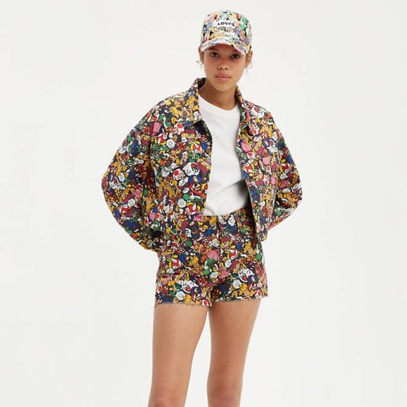 Levi's x Super Mario Women's Cropped Dad Trucker - Picture 2 of 5